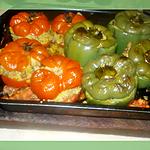 recette Tomates et poivrons farcis a la marocaine