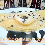 crepe : recette crèpe éxotique aux ananas et noix coco