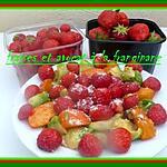 recette fraises et avocat à la frangipagne