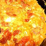 recette omelette aux tomates et chorizzo