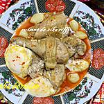 recette CHAÏTHA. Tajine de poulet aux gousses d'ail entières et œufs- Sauce piquante- Terroir bônois
