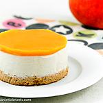 recette CHEESECAKE VANILLE MANGUE sans gluten, sans lactose, avec ou sans sucre