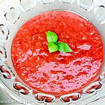 recette SOUPE DE RHUBARBE ET FRAISE DE SAISON sans sucre ajouté