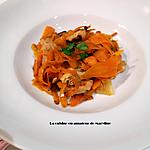 recette Tagliatelles de carottes à la dinde