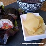 recette Gingembre mariné au vinaigre de riz