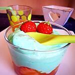 recette Soupe de fraises et sa mousse de pistache