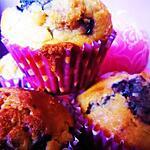 recette Muffins aux myrtilles et aux éclats de nougat