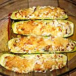 recette Courgettes farcies à la ricotta et aux lardons