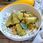recette Mijoté courgettes pois chiches lait de coco