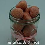 recette truffes au chocolat blanc et biscuits roses