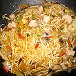 recette Simplissimes nouilles sautées au poulet