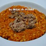 recette risotto à la tomate et au thon