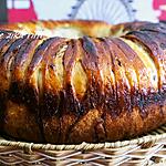 recette BRIOCHE AERIENNE ET VAPOREUSE TEL DU COTON FAÇON CHENILLE ROULÉE