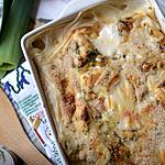 recette Lasagne blanche - poireaux fromage bleu