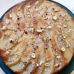recette gateau poire pépites de chocolat éclat de noisettes