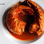 recette Queues de langoustes à la sauce américaine .