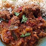 recette boulettes de boeuf sauce curry aux poivrons au cookéo