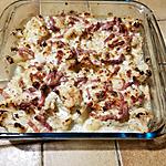 recette Gratin de chou fleur aux lardons, parmesan et moutarde à l'ancienne