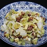 recette salade d’endive au kiwi, comté et noisettes