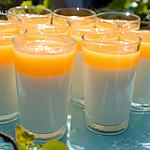 recette Panacotta à la vanille au coulis d'abricots .