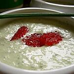 recette Soupe froide de concombre au thon.