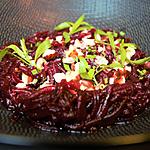recette BETTERAVE ROUGE ECLATS DE NOISETTES & ESTRAGON