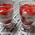 recette Verrine fraises, ricotta