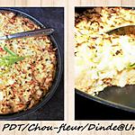 recette PARMENTIER PDT/CHOU-FLEUR/DINDE
