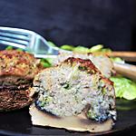 recette CHAMPIGNONS FARCIS POULET/COURGETTE