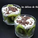 recette verrines au fromage blanc et kiwis