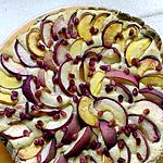 recette tarte peche mascarpone pistache grenade
