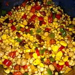 recette Salade perles chorizo poivrons