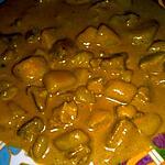 recette Porc curry coco