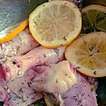 recette Poulet mariné aux citrons et au thym