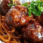 recette Boulettes de bœuf du Général Tao et Nouilles sautées Inspiré par cooking morgane