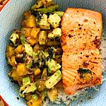 recette Saumon et Salsa Mangue Avocat