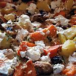 recette Gratin de patate douce aux champignons au quinoa et au chèvre