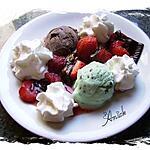 recette chaud -froid aux fraises