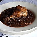 recette Ragoût mijoté de poulet fermier aux haricots secs rouges- Sauce brune et Recette bouillon de bœuf maison