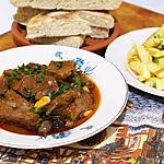 recette Chtitha lsane ( chtaïtha ou Tajine de Langue de Veau- Sauce Piquante à L'aïl
