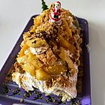 recette Bûche aux pommes façon crumble