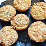 recette muffins de lègumes au rapé de jambon fumé au cake factory