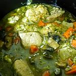 recette mijoté  porc et boulette de poulet aux legumes
