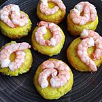 recette petit flan de choux fleur aux crevettes au cake factory