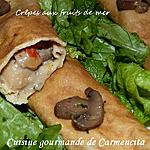 recette Crêpes aux fruits de mer