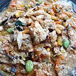 recette poisson au légumes asiatique sauce satay au cookéo