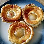 recette tartelette au poire créme a la noisette