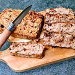 recette GATEAU FLOCONS DE RIZ/BANANES/PEPITES CHOCOLAT