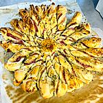 recette Soleil feuilletée au jambon