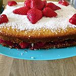 recette gateau noix de coco aux fraises au cake factory